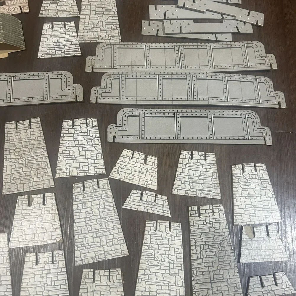 American Flyer S Gauge Cardboard Trestle Set 60+ Pieces Replacement Parts